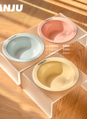 BD正品飞碟亚克力碗架宠物陶瓷猫碗护颈猫咪粮碗小型犬狗碗防打翻