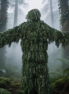 战甲豹伪装吉利服隐蔽好 户外 CS游戏拍摄展示道具隐身儿童吉利服