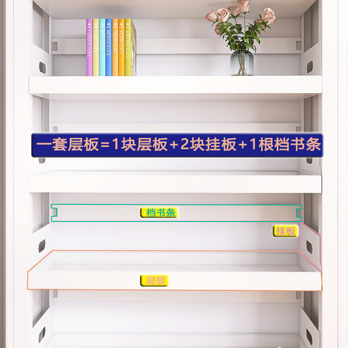 钢制图书馆儿童书架置物架