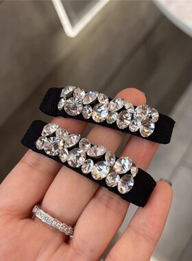 韩版网红闪钻刘海发夹东大门同款可爱边夹压夹ins少女迷你鬓角