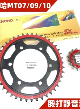 适用雅马哈MT07/09/10/XSR700/900GT/900改装静音牙盘征和SX2链条