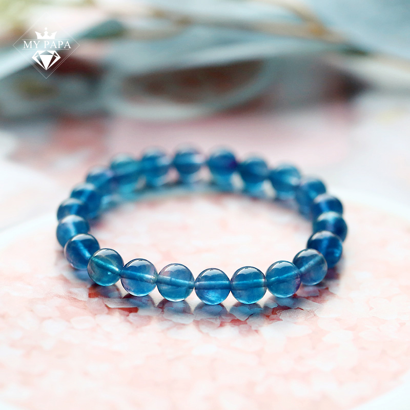 MYPAPA水晶彩宝可遇不可求玻璃体星光蓝萤石单圈手链手串在类目 饰品/流行首饰/时尚饰品新, 半宝晶石, 水晶, 手饰/手串中 - 来自Buy2taobao.com提供专业的淘宝代购服务