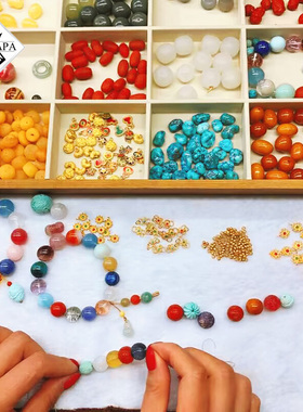 定制MYPAPA天然珠宝碧玺坦桑石石榴石红蓝宝石月光石祖母绿海蓝宝