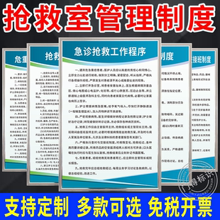 医院门诊卫生院抢救室急救工作制度输液反应过敏心肺复苏急性中毒
