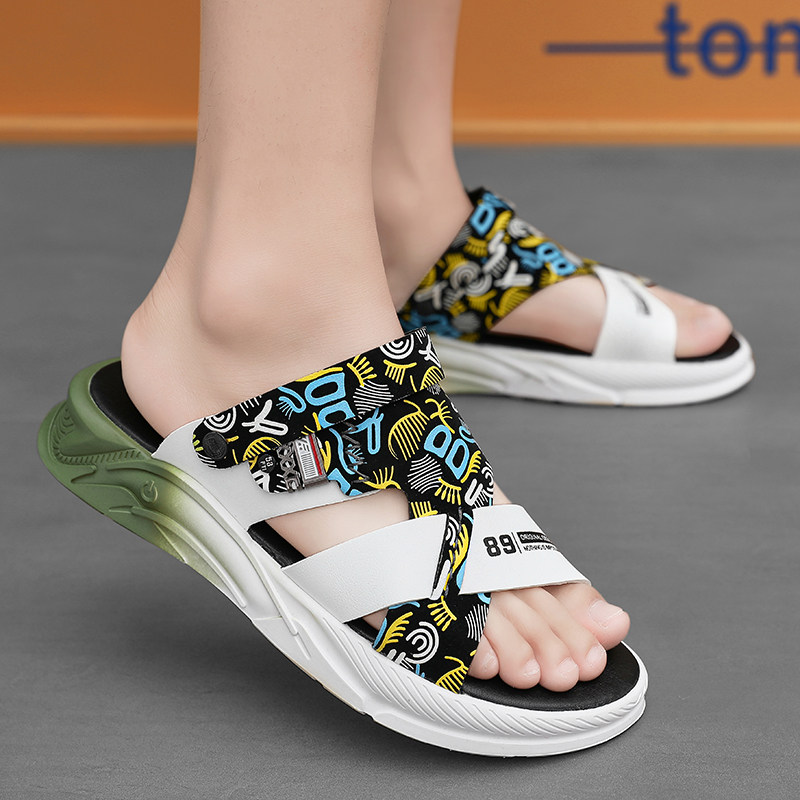 BEACH SHOES MENS SUMMER 2024 NEW WEAR OUTSIDE DRIVER DRIVING SOFT SOLE SANDALS MENS SPORTS ANTI-SLIP AND ANTI-ODOR SANDALS