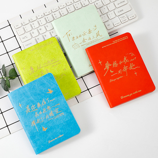 手账笔记本便签本小清新新本空白日记本横线本文艺ins风高颜值旅行治愈系学生记事本内页随身口袋本晴耕雨读