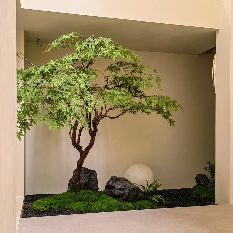 精品仿真青枫树枫叶树大型榕树装饰假树橱窗绿植造景室内植物落地