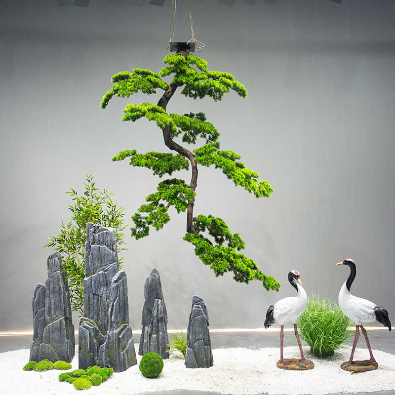 迎客松仿真松树吊挂式假树造景倒挂新中式绿植装饰摆件大型悬挂式|msdalam kategori penghantaran bunga/bunga simulasi/tumbuhan berkebun, bunga tiruan/tumbuh-tumbuhan hijau/Buah-buahan dan sayur-sayuran siap (baru), tumbuhan simulasi - dari Buy2taobao.com untuk memberikan perkhidmatan ejen Taobao profesional membeli