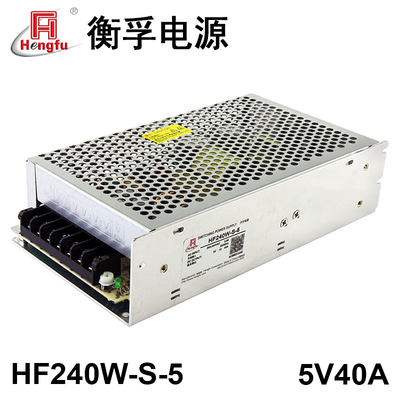 衡孚HF240W-S-5工业电源模块220AC转DC5V40A单路输出直流开关电源