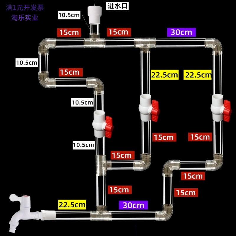 幼儿园水流速观察透明管道