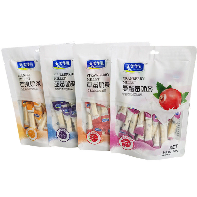 山姆冠必买天美华乳蓝莓草莓芒果蔓越莓奶条零食品内蒙古牛奶奶酥