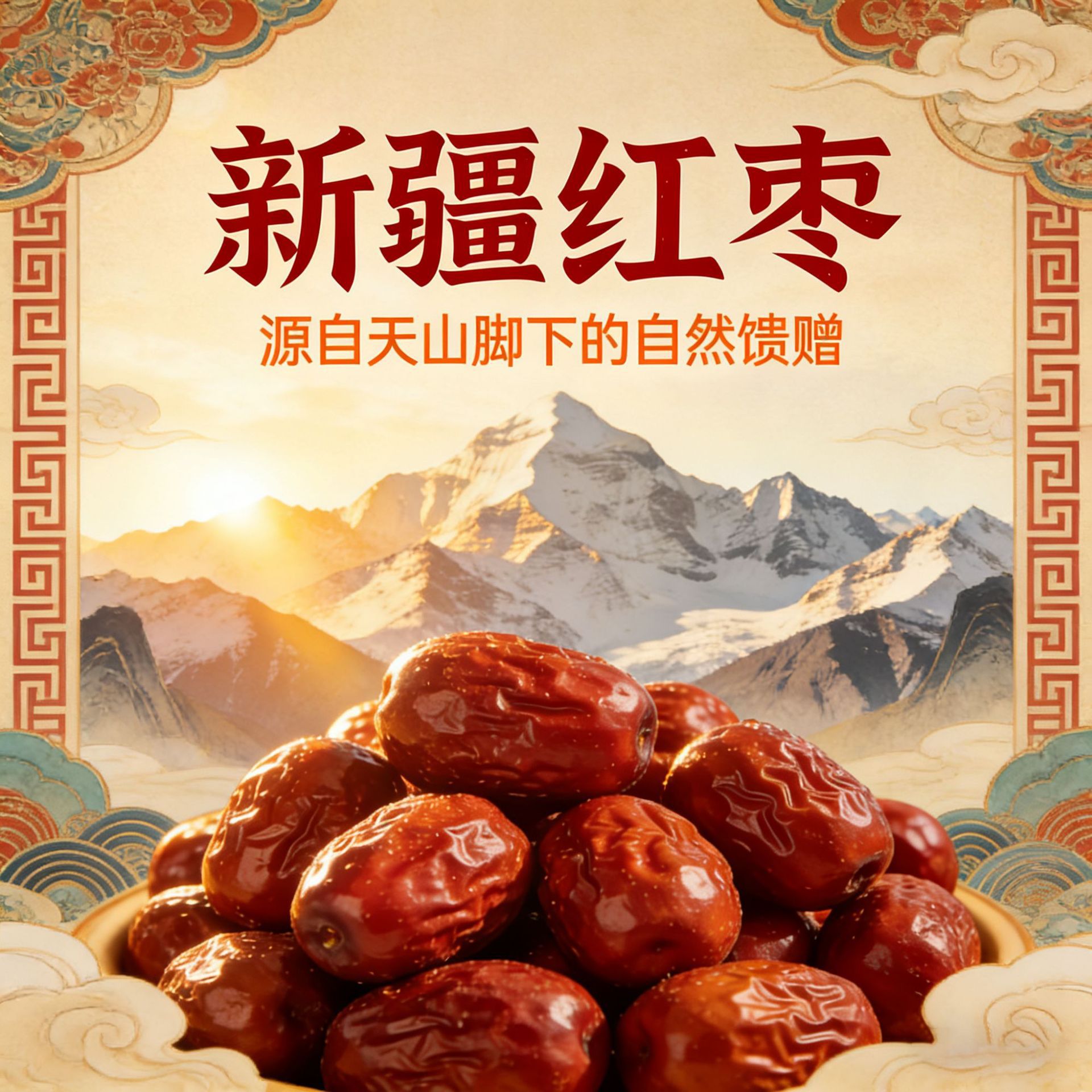 山姆必买新疆和田红枣干免洗大枣包粽子煲汤即食自然晾干精选新货