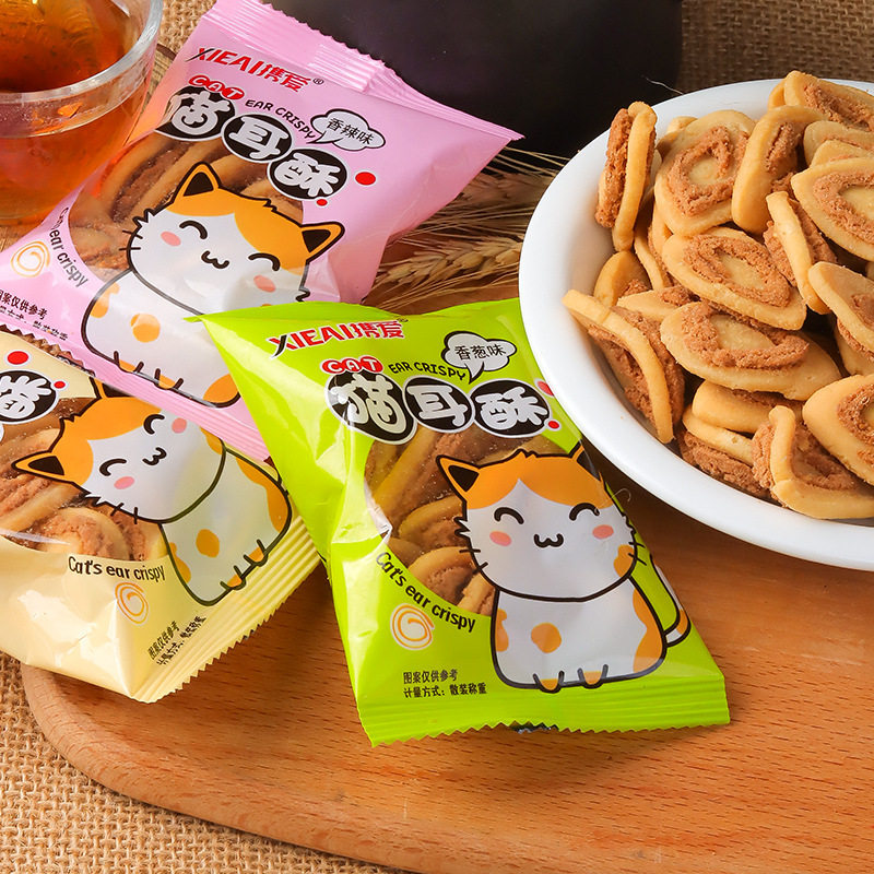 山姆冠必买猫耳酥猫耳朵零食传统中式经典怀旧8090后小食品酥脆咸