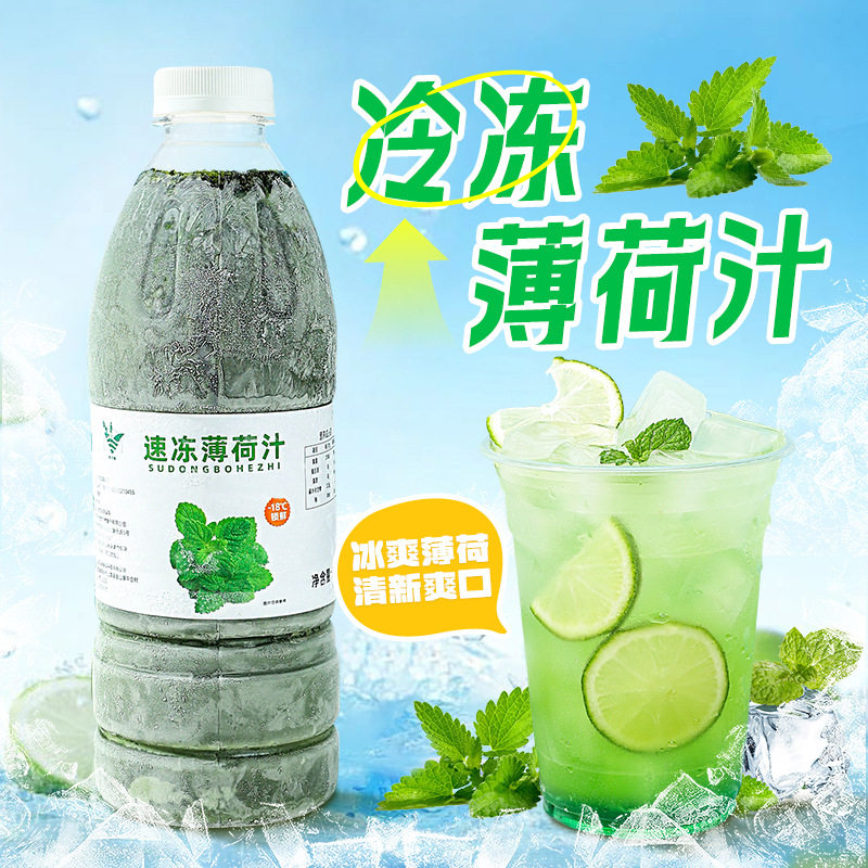 山姆必买冷冻薄荷汁960g餐饮奶茶专用冲调果汁饮品原料速冻锁鲜薄