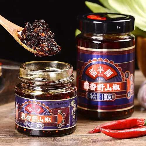 山姆冠必买玉溪酱丰圆蒜香野山椒100g红油泼辣子调料下饭菜烧烤凉
