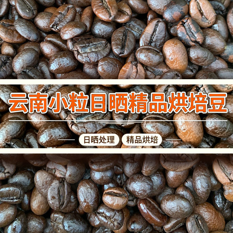 山姆必买景兰云南小粒咖啡豆新鲜烘焙中度意式深度烘焙家用 精品
