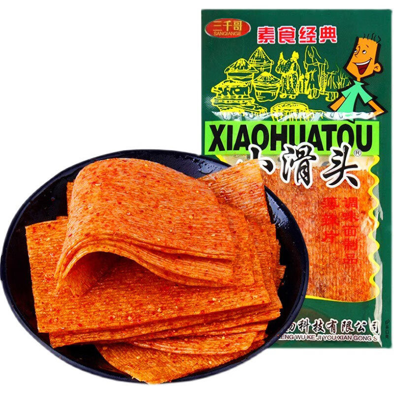 山姆冠必买三千哥小滑头辣条香辣片校园5毛麻辣小零食怀旧童年小