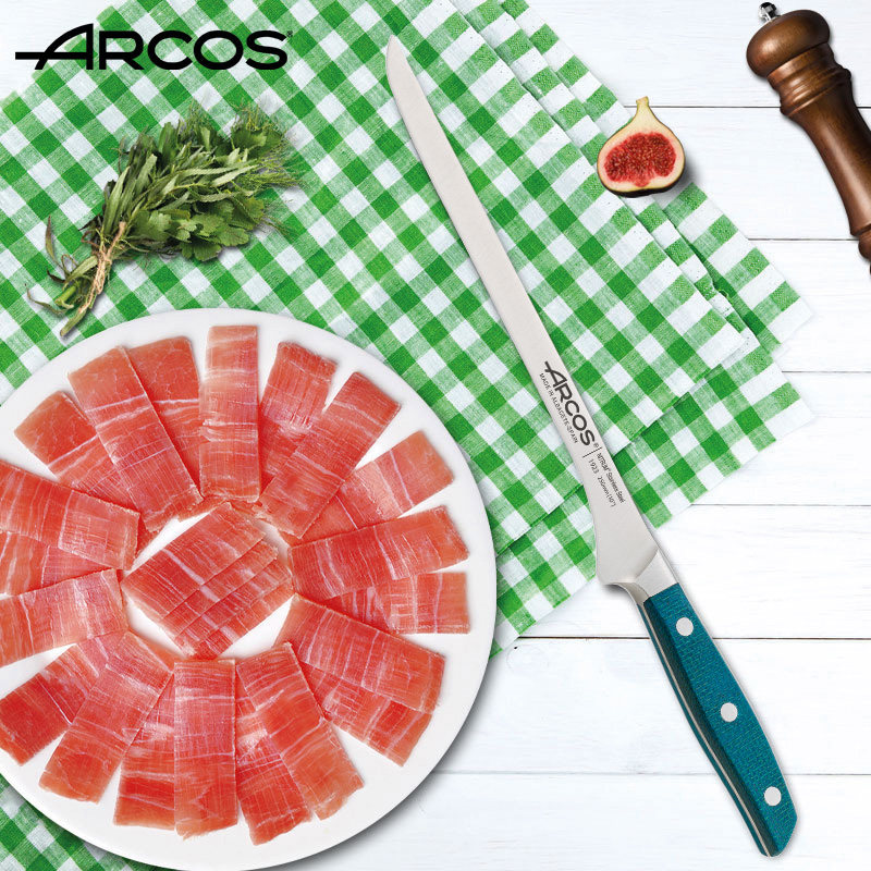 Arcos原装进口不锈钢锻造丝滑刀刃西班牙火腿刀三文鱼片刀厨师刀