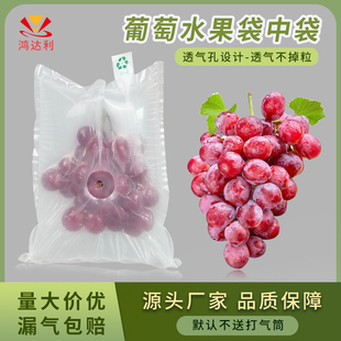 阳光玫瑰葡萄袋中袋防摔气柱袋 葡萄充气袋双层防震缓冲袋水果包装