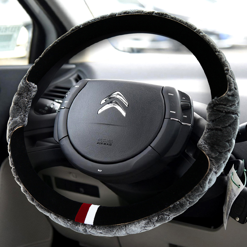 雪铁龙c世嘉cLc2c爱丽舍c3xr天逸c5ircross方向盘冬季毛绒