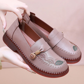 软底防滑牛筋底休闲奶奶鞋 老北京布鞋 透气中老年妈妈鞋 春秋款 女鞋