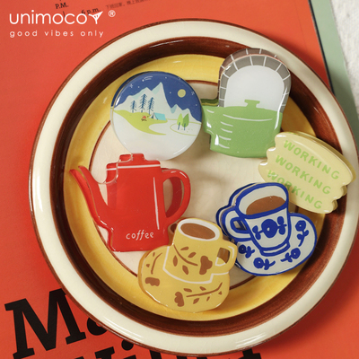 unimoco可爱滴胶亚克力夹子