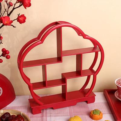 结婚新款中式订婚糕点摆台结婚宴装饰布置摆件喜饼摆盘点心甜品