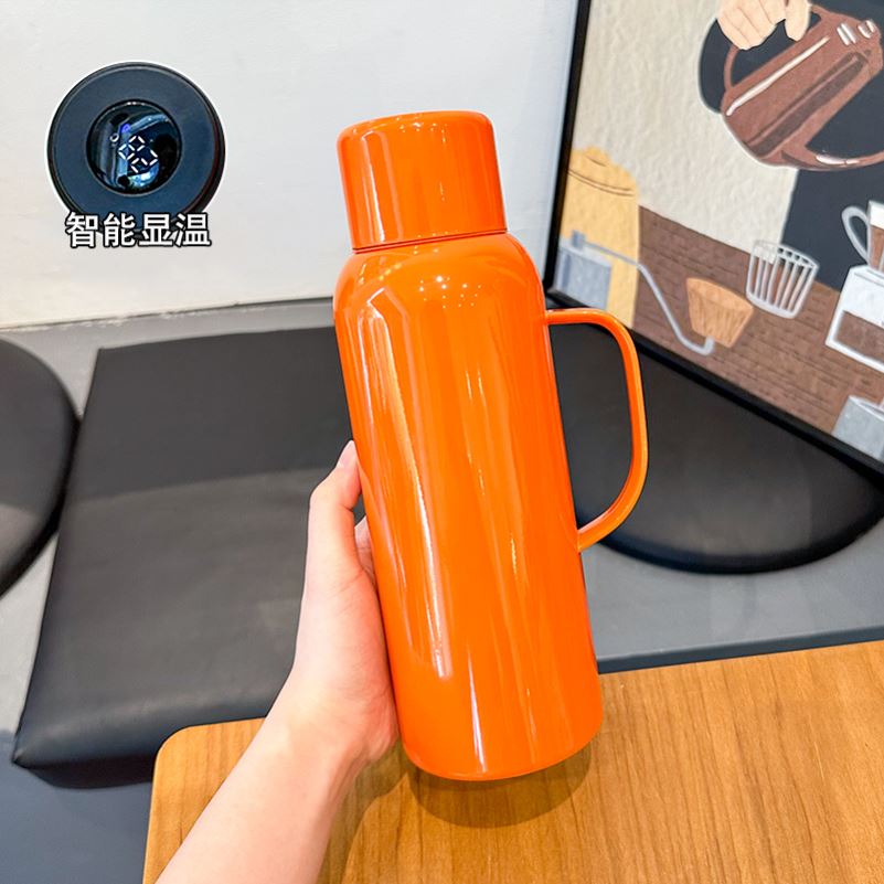 传家壶机械显温焖茶壶茶水分离办公室泡茶杯子家用不锈钢保温杯
