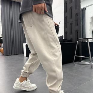 男潮牌水洗渐变色净版 裤 小脚裤 青年新款 25春季 基础微弹长裤 休闲裤