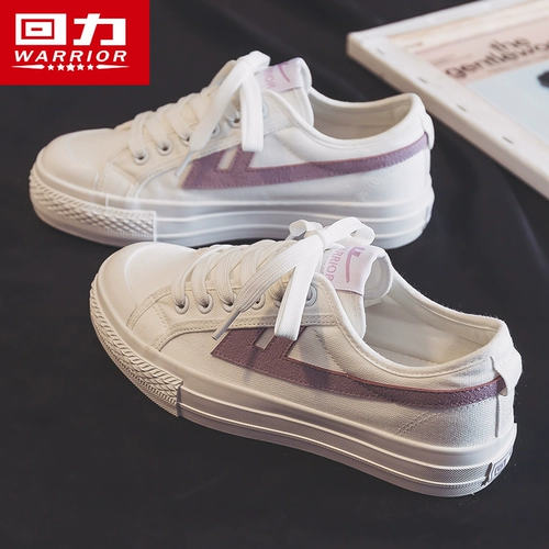 Warrior, тканевая универсальная белая обувь на платформе, кроссовки, осенняя
