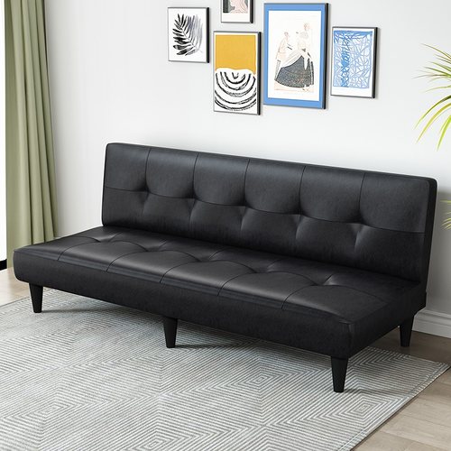 皮沙发床客厅两用折叠皮艺床租房