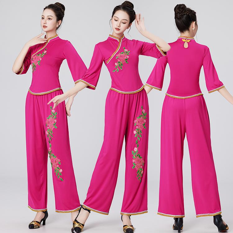 广场舞服装新款套装女中
