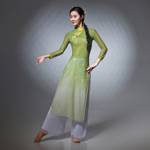 春夏秋季新款旗袍立领花