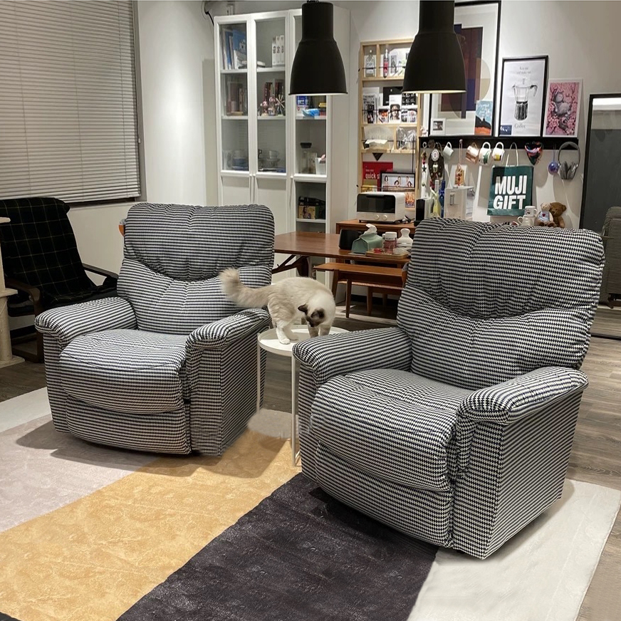 LAZBOY功能沙发169甜品师千鸟格