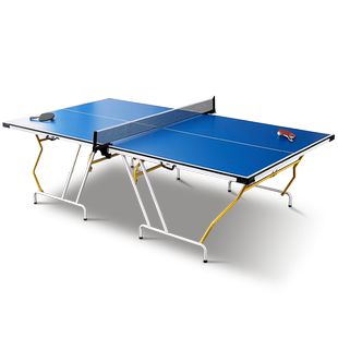 拓朴运动 家用可折叠式标准室内乒乓球桌4片式便携手提式乒乓球台
