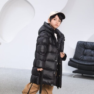 儿童羽绒服加厚极寒中长款高充绒量男女童2025新款韩版中大童反季