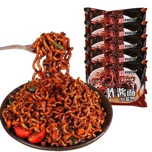 同炸酱面韩式国火鸡面方便面泡面干拌杂速食食品早餐整箱袋装碗福