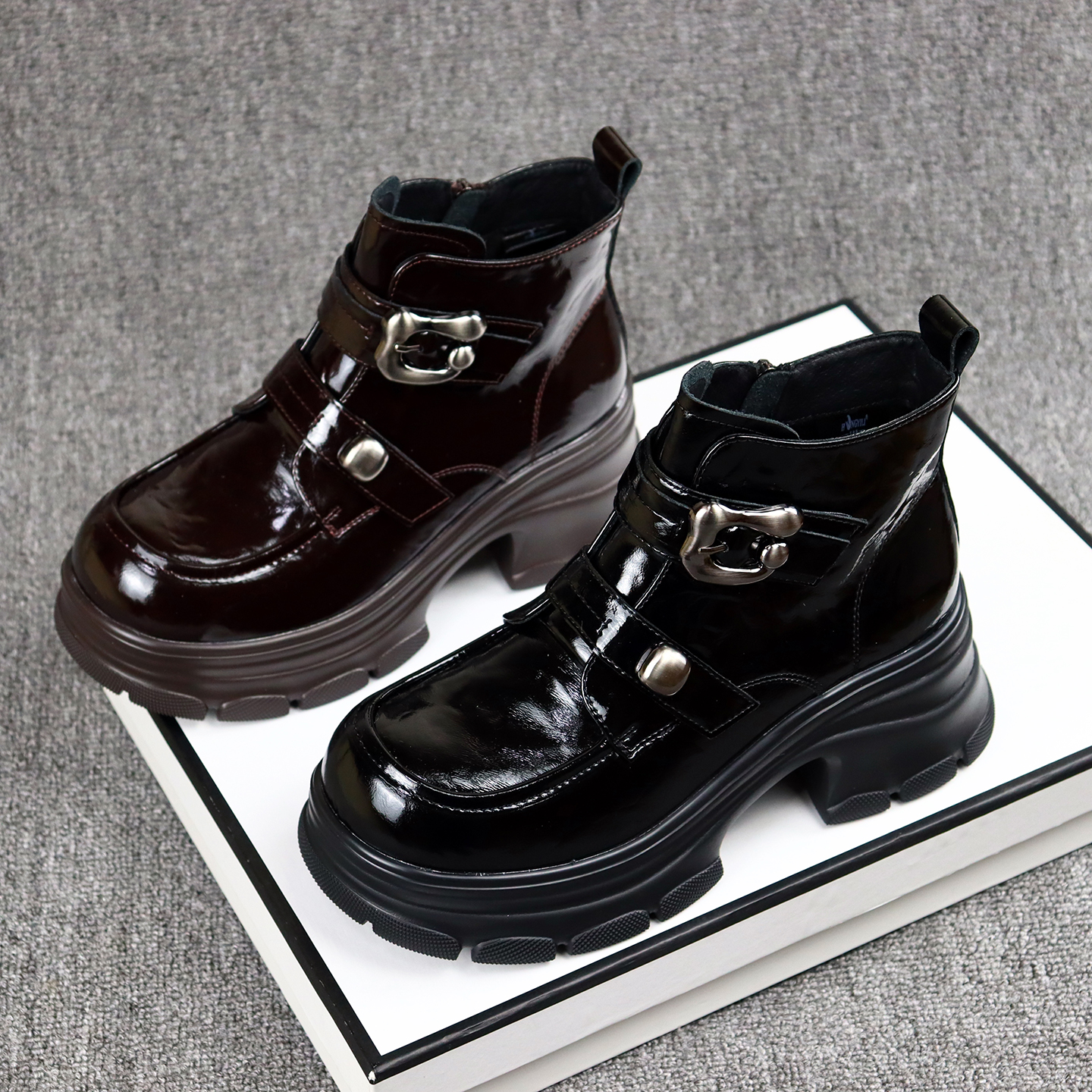 冬季新款加绒保暖英伦风马丁棉靴