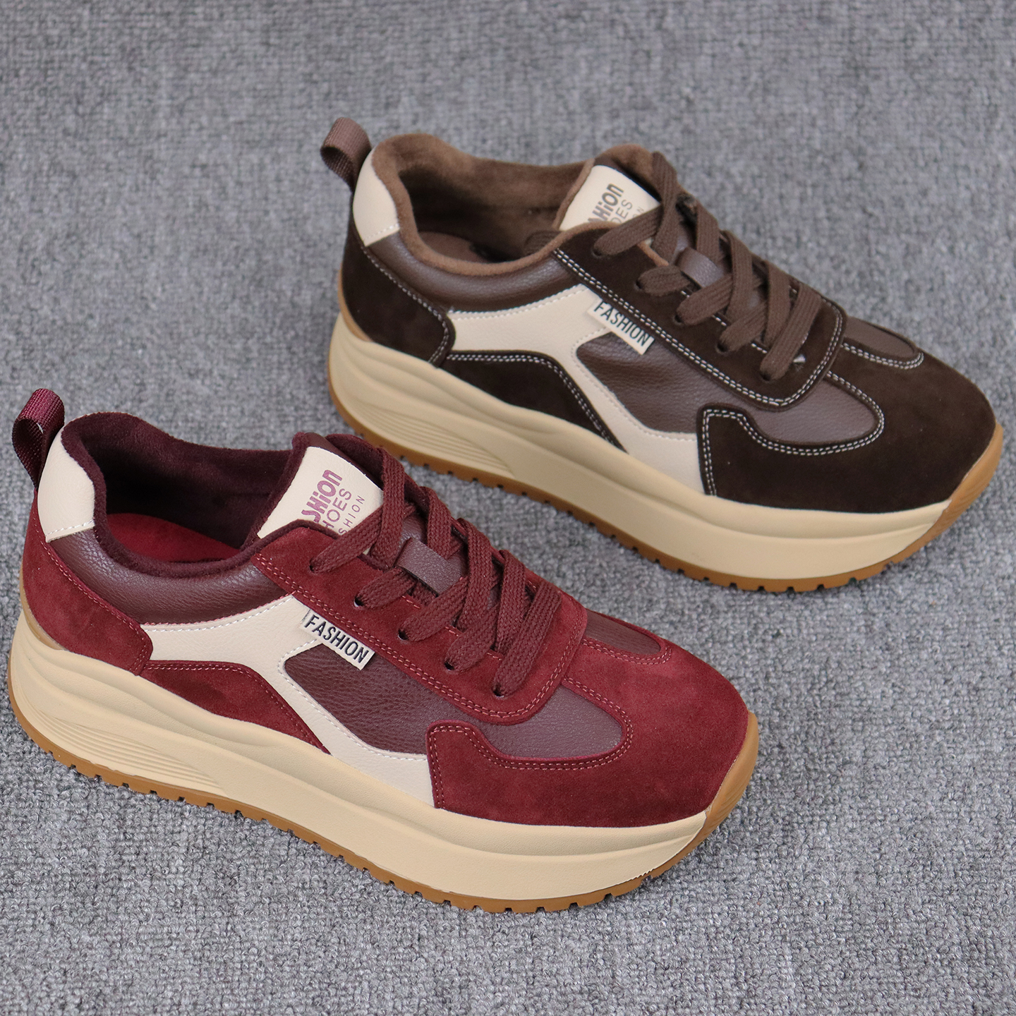 冬季加绒保暖休闲阿甘棉鞋德训鞋