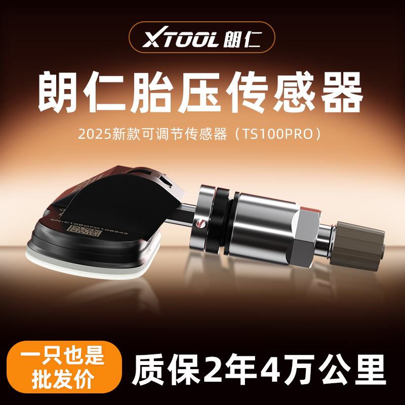 朗仁TS100胎压传感器通用型汽车胎压传感器双频二合一可编程