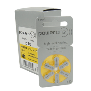 Powerone助听器专用电池锌空气纽扣德国原装电子P10P13P312P675