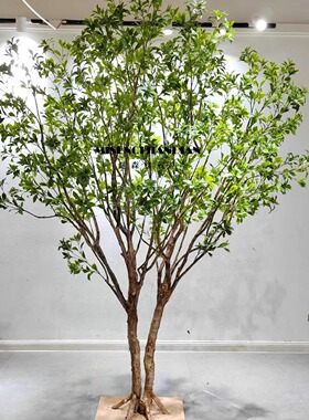 高端彷真马醉木橱窗造景植物室内彷真绿色植物装饰树大型假树简约