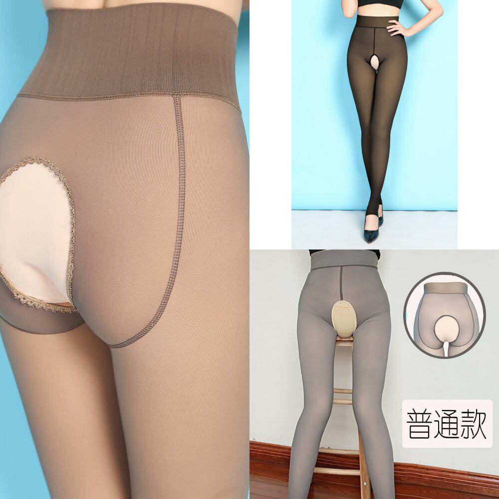 袋装空姐灰一体透肤裤加绒加厚假透肉打底连裤袜丝袜女春秋冬薄款