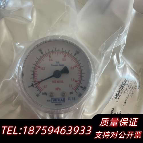 压力表 WIKA 背接 压力值-30-160 直立 项目尾货询价