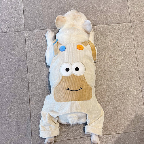 HeyElf狗狗灯芯绒可调节四脚衣