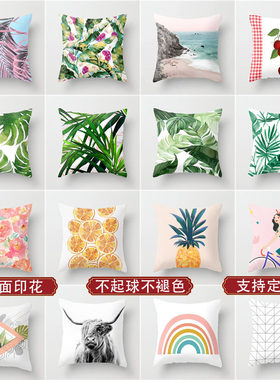 时尚风靠垫抱枕短绒网红同款