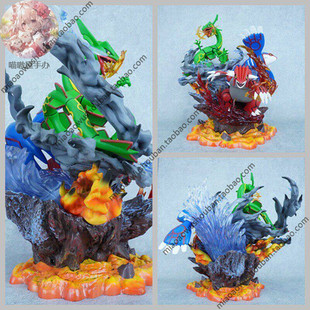 口袋妖怪游戏二次元周边雕像摆件丰源三神固拉多盖欧卡裂空座手办