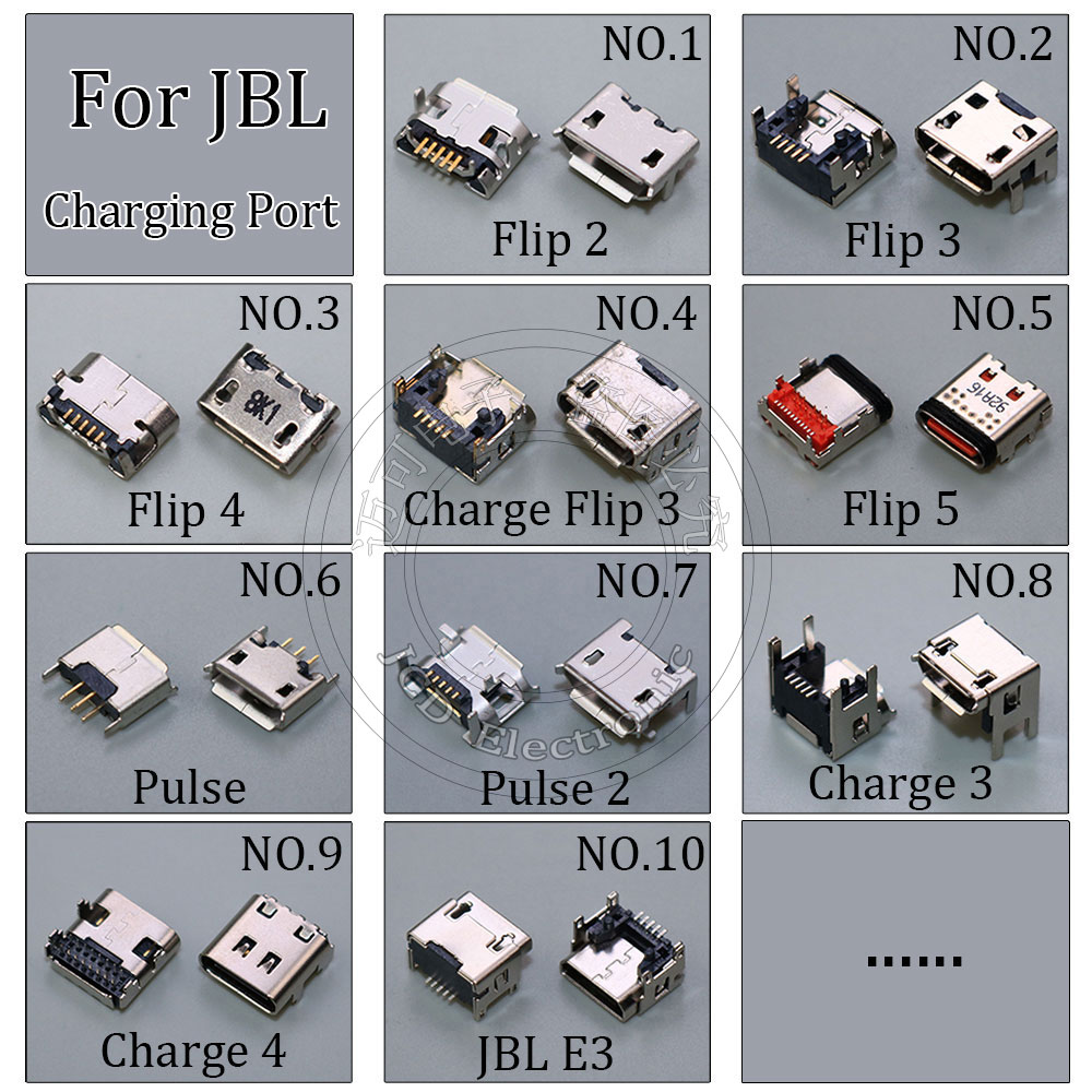 适用于JBL Flip2 3 4 移动硬盘垫高USB内置尾插数据器连接充电口