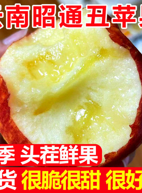 云南昭通冰糖心丑苹果10斤苹果水果新鲜当季红富士整箱包邮