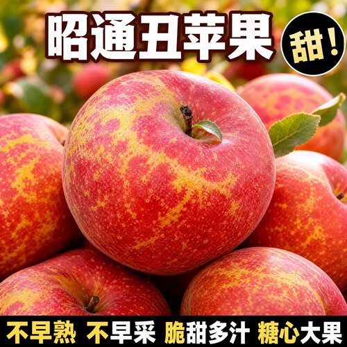 云南昭通冰糖心丑苹果大果现货